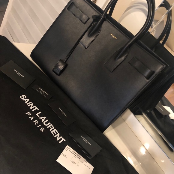 Saint Laurent Sac De Jour Leather Tote - Picture 2 of 8
